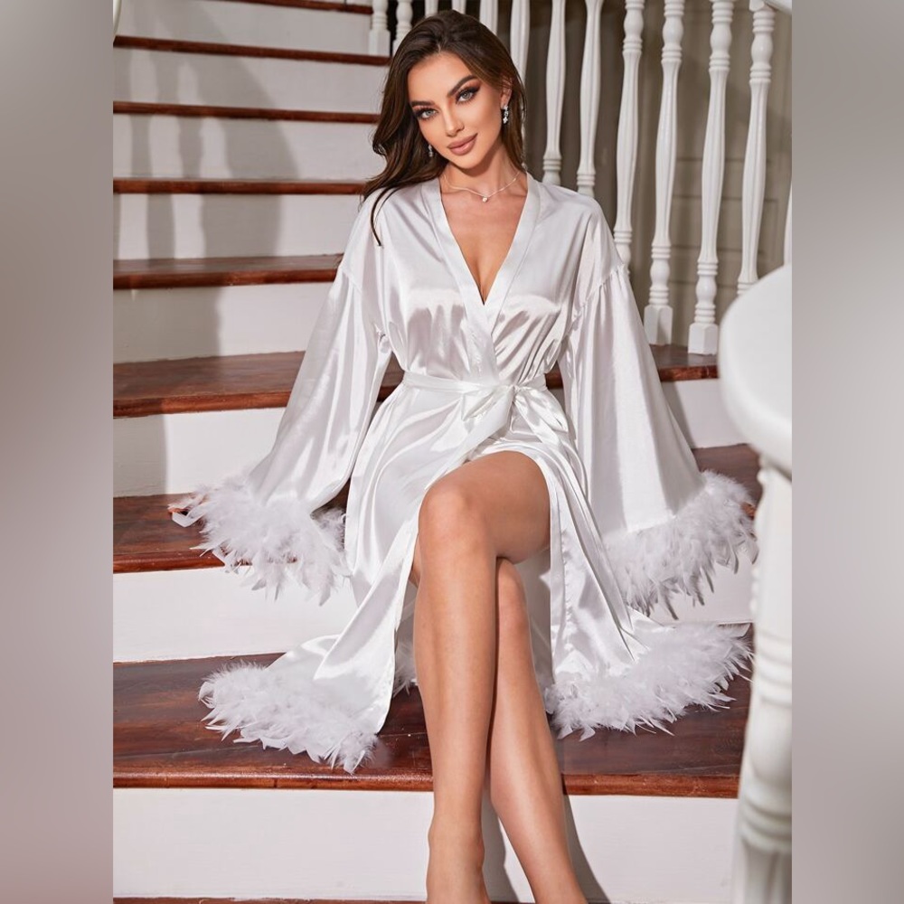 White Feather Robe